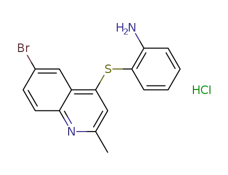 4-[(2-aminophenyl)thio]-6-bromo-2-methylquinoline hydrochloride