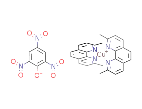 Molecular Structure of 87045-32-7 (bis(2,9-dimethyl-1,10-phenanthroline)copper(I) picrate)