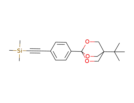 Molecular Structure of 108636-25-5 ({[4-(4-tert-butyl-2,6,7-trioxabicyclo[2.2.2]oct-1-yl)phenyl]ethynyl}(trimethyl)silane)