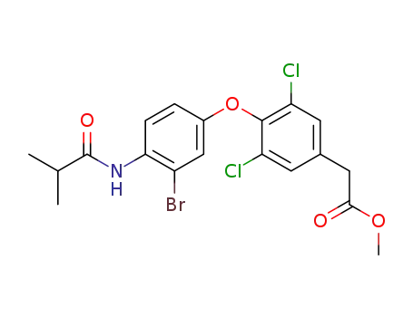[4-(3-bromo-4-isobutyrylamino-phenoxy)-3,5-dichloro-phenyl]-acetic acid methyl ester