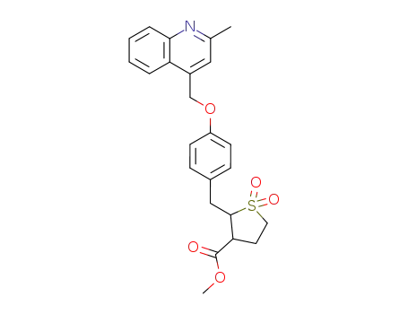 2-[4-(2-methyl-quinolin-4-ylmethoxy)-benzyl]-1,1-dioxo-tetrahydro-1λ<sup>6</sup>-thiophene-3-carboxylic acid methyl ester