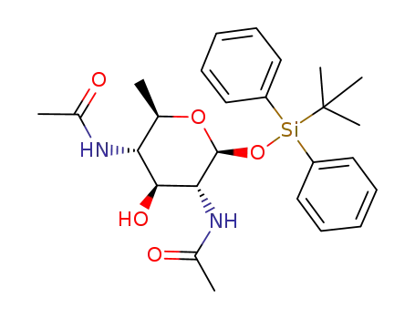 tert-butyldiphenylsilyl 2,4-diacetamido-2,4,6-trideoxy-β-D-glucopyranoside