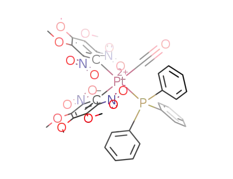 [Pt(κ1-(C)-C6(NO2)2-2,6-(OMe)3)2(CO)(PPh3)]