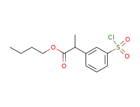 2-(3-chlorosulfonyl-phenyl)propionic butyl ester