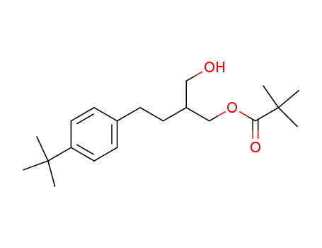 Propanoic acid, 2,2-dimethyl-,
4-[4-(1,1-dimethylethyl)phenyl]-2-(hydroxymethyl)butyl ester