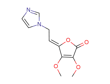 (Z)-5-[2-(imidazol-1-yl)ethylidene]-3,4-dimethoxy-5H-furan-2-one