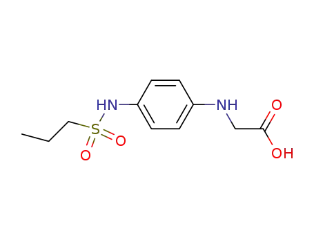Molecular Structure of 851680-27-8 (Glycine, N-[4-[(propylsulfonyl)amino]phenyl]-)