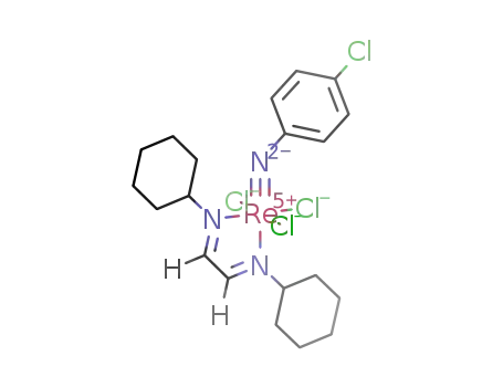 Re(NC<sub>6</sub>H<sub>4</sub>Cl)Cl<sub>3</sub>(NCHCHN(C<sub>6</sub>H<sub>11</sub>)2)