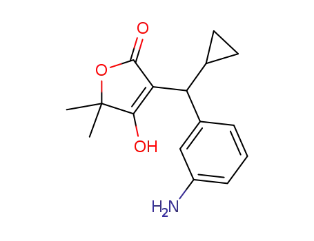 4-hydroxy-3-[cyclopropyl-(m-aminophenyl)methyl]-5,5-dimethyl-[5H]furan-2-one