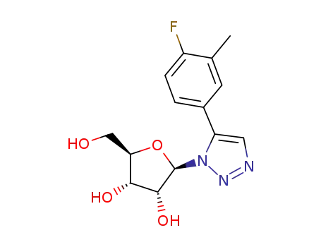 1'-deoxy-1'-[5-(4-fluoro-3-methylphenyl)-[1,2,3]triazol-1-yl]ribofuranose