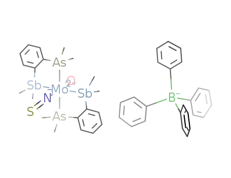 [MoO(NCS)((2-dimethylarsinophenyl)dimethylstibine)2][BPh<sub>4</sub>]