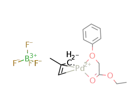 Molecular Structure of 181023-60-9 ([C4H7Pd(PhOCH2COOEt-κ2-O,O)]BF4)
