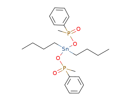 Molecular Structure of 166772-38-9 ([Sn(C<sub>4</sub>H<sub>9</sub>)2(O<sub>2</sub>P(CH<sub>3</sub>)(C<sub>6</sub>H<sub>5</sub>))2])