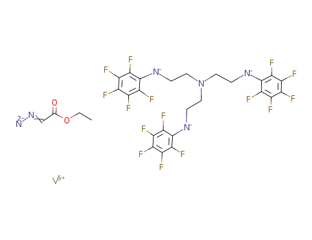 [N(CH<sub>2</sub>CH<sub>2</sub>NHC<sub>6</sub>F<sub>5</sub>)3]V=NN=CH(CO<sub>2</sub>C<sub>2</sub>H<sub>5</sub>)