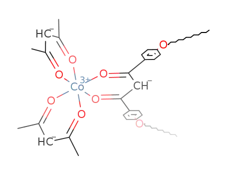 [Co(III)(acetylacetonato)2(1,3-di(4-n-dodecyloxyphenyl)propane-1,3-dionato)]
