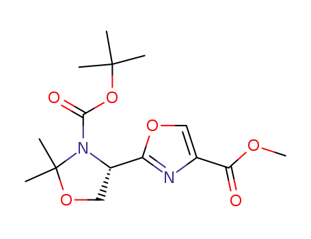 4-Oxazolecarboxylic acid,
2-[(4S)-3-[(1,1-dimethylethoxy)carbonyl]-2,2-dimethyl-4-oxazolidinyl]-,
methyl ester