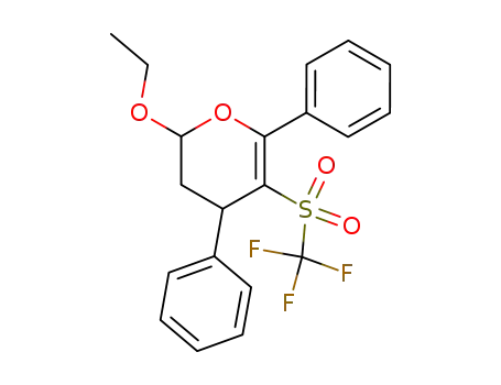 2-Ethoxy-4,6-diphenyl-5-(trifluoromethanesulfonyl)-3,4-dihydro-2H-pyran