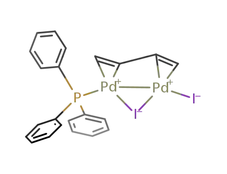 [Pd<sub>2</sub>I<sub>2</sub>(C<sub>4</sub>H<sub>6</sub>)(P(C<sub>6</sub>H<sub>5</sub>)3)]