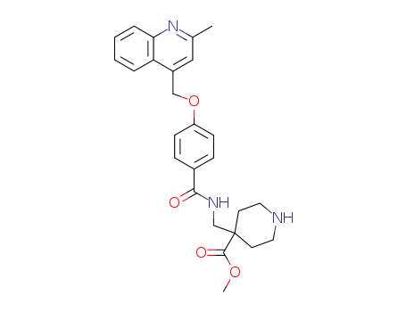 4-{[4-(2-methyl-quinolin-4-ylmethoxy)-benzoylamino]-methyl}-piperidine-4-carboxylic acid methyl ester