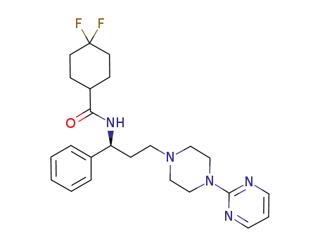 N-((S)-3-(4-(pyrimidin-2-yl)piperazin-1-yl)-1-phenylpropyl)-4,4-difluorocyclohexanecarboxamide