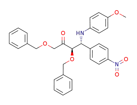 (3R,4R)-1,3-bis(benzyloxy)-4-(p-methoxyphenylamino)-4-(p-nitrophenyl)butan-2-one