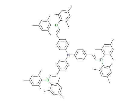 tris-((E)-4-dimesitylborylethynylphenyl)amine