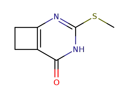 Molecular Structure of 908009-76-7 (3-methylthio-2,4-diazabicylo[4.2.0]octa-1<sup>(6)</sup>,2-dien-5-one)