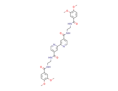 4,4'-bis(1-carbonyl-2-(4'-carbonyl-1',2'-dimethoxyphenyl)-1,2-bis(aminoethyl)benzene)-2,2'-bipyridine
