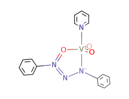 Molecular Structure of 1163795-83-2 ([1,3-diphenyltriazenide-1-oxide-κ2N(3),O]pyridine-cis-dioxovanadium(V))