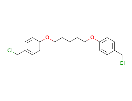 Molecular Structure of 94379-90-5 (1,5-bis(4-(chloromethyl)phenoxy)pentane)