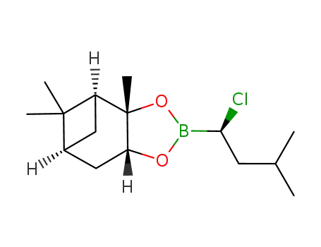 2-[(1S)-1-chloro-3-methylbutyl]-(3aS,4S,6S,7aR)-hexahydro-3a,5,5-trimethyl-4,6-methano-1,3,2-benzodioxaborole