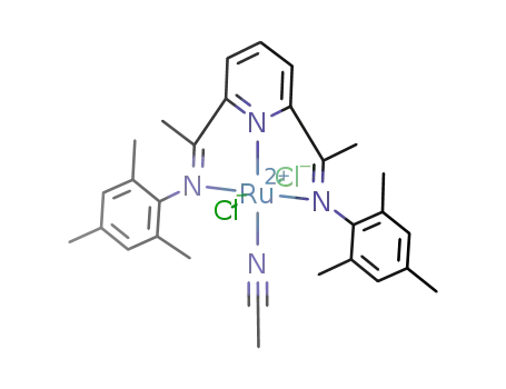 (acetonitrile)(2,6-bis[1-(2,4,6-trimethylphenylinino)ethyl]pyridine)dichlororuthenium(II)