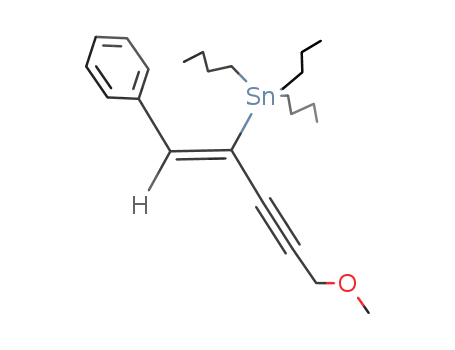 Molecular Structure of 233765-12-3 (Stannane, tributyl[(1Z)-4-methoxy-1-(phenylmethylene)-2-butynyl]-)