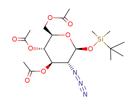3,4,6-Tri-O-acetyl-2-azido-1-O-[tert-butyl(dimethyl)silyl]-2-deoxy-beta-D-glucopyranose