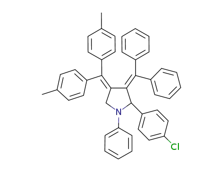 2-(4-chlorophenyl)-4-di(4-methylphenyl)methylene-3-diphenylmethylene-1-phenylpyrrolidine