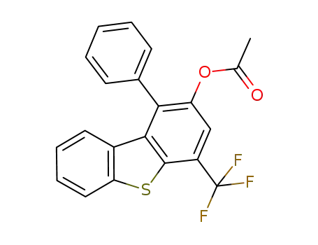 2-acetoxy-1-phenyl-4-(trifluoromethyl)dibenzo[b,d]thiophene