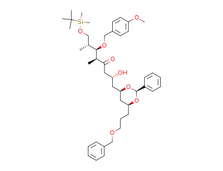 (2R,5S,6R,7R)-1-[(2S,4R,6S)-6-(3-Benzyloxy-propyl)-2-phenyl-[1,3]dioxan-4-yl]-8-(tert-butyl-dimethyl-silanyloxy)-2-hydroxy-6-(4-methoxy-benzyloxy)-5,7-dimethyl-octan-4-one