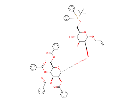 allyl 2,3,4,6-tetra-O-benzoyl-α-D-mannopyranosyl-(1->2)-6-O-tert-butyldimethylsilyl-α-D-mannopyranoside