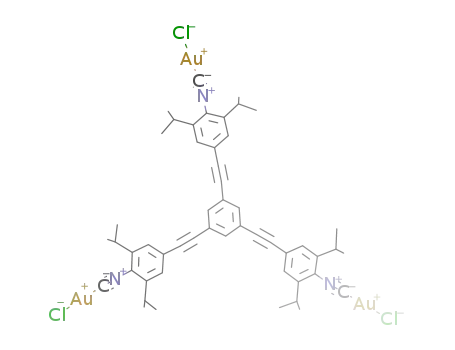 [(ClAu)3(1,3,5-tris[(4-isocyano-3,5-diisopropylphenyl)ethynyl]benzene)]