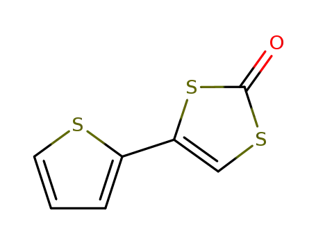Molecular Structure of 76247-59-1 (1,3-Dithiol-2-one, 4-(2-thienyl)-)