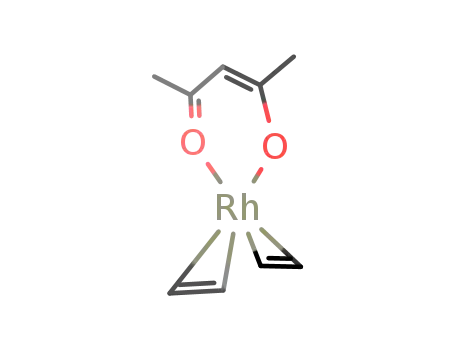 Molecular Structure of 12082-47-2 (Acetylacetonatobis(ethylene)rhodium(I))