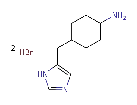Molecular Structure of 869501-03-1 (4-(1H-IMIDAZOL-4-YLMETHYL)-CYCLOHEXYLAMINE 2HBR)