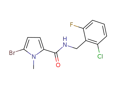 C<sub>13</sub>H<sub>11</sub>BrClFN<sub>2</sub>O