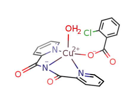[Cu(bis(2-pyridylcarbonyl)amide)(2-chlorobenzoate)(H<sub>2</sub>O)]