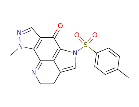 9-methyl-5-[(4-methylphenyl)sulfonyl]-2,3,5,9-tetrahydro-6H-pyrazolo[4,3-h]pyrrolo[4,3,2-de]quinolin-6-one