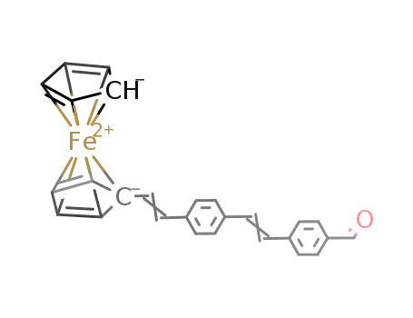 (C<sub>5</sub>H<sub>5</sub>)Fe(C<sub>5</sub>H<sub>4</sub>CHCHC<sub>6</sub>H<sub>4</sub>C<sub>2</sub>H<sub>2</sub>C<sub>6</sub>H<sub>4</sub>CHO)