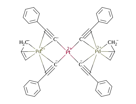 [Pt(μ,η(1):η(2)-CCPh)4][Pd(η(3)-C3H5)]2