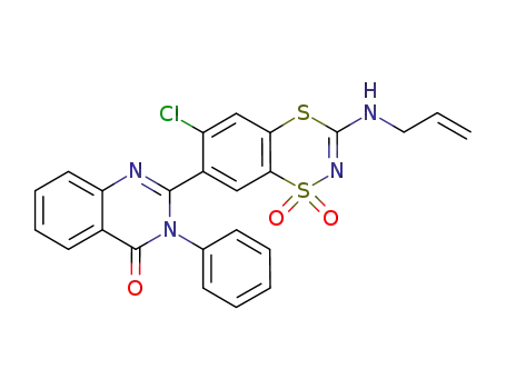 2-(3-allylamino-6-chloro-1,1-dioxo-1,4,2-benzodithiazin-7-yl)-3-phenyl-4(3H)-quinazolinone