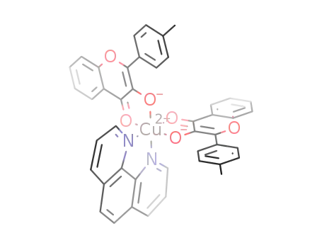 Molecular Structure of 476311-63-4 ([Cu(1,10-phenanthroline)(4'-methylflavonol)2])