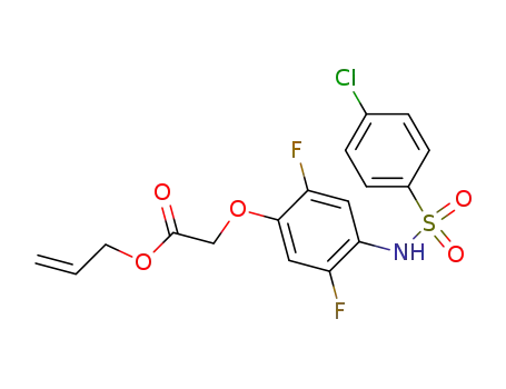 Acetic acid, [4-[[(4-chlorophenyl)sulfonyl]amino]-2,5-difluorophenoxy]-,
2-propenyl ester